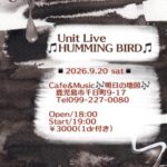 Unit Live HUMMING BIRD